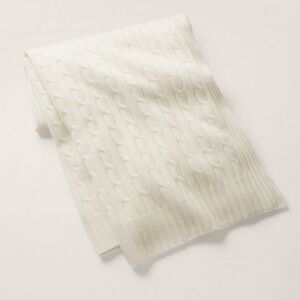 Ralph Lauren “The Iconic Cable Cashmere Throw Blanket”